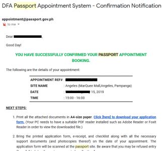 how to know your appointment code in passport